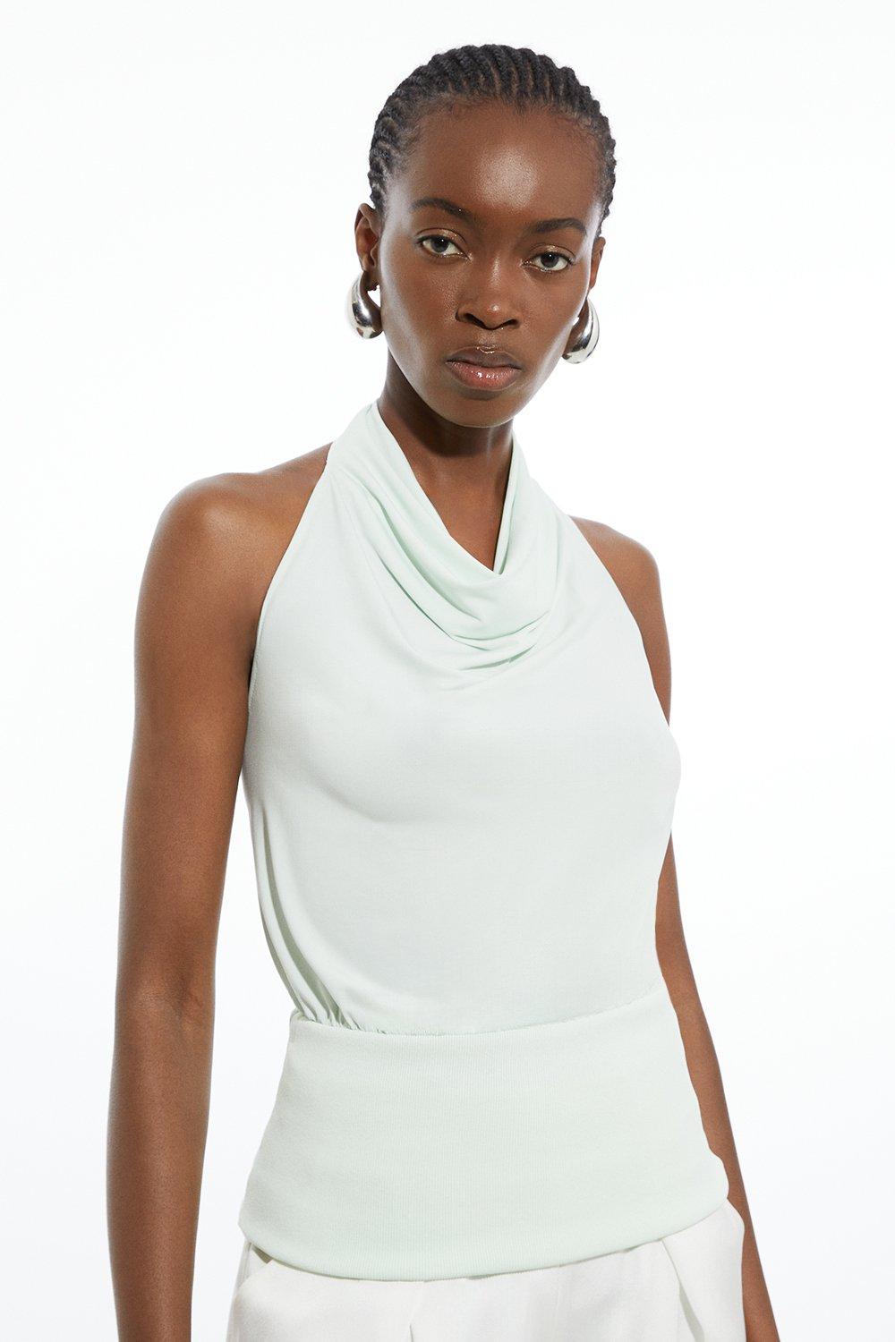 Karen silk knit tops